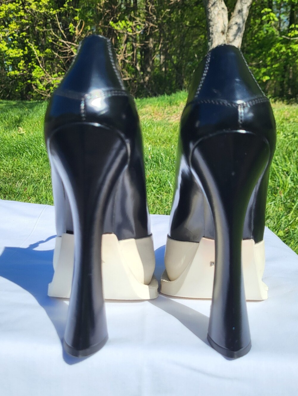 Prada Runway Platform Mary Jane High Heels Pumps Womens Shoes - Picture 9 of 16